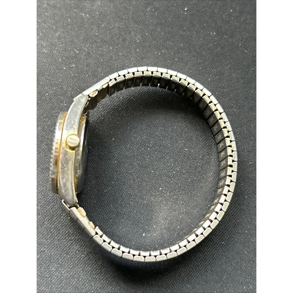Milan Two Tone Women’s Stretch Band Quartz Watch